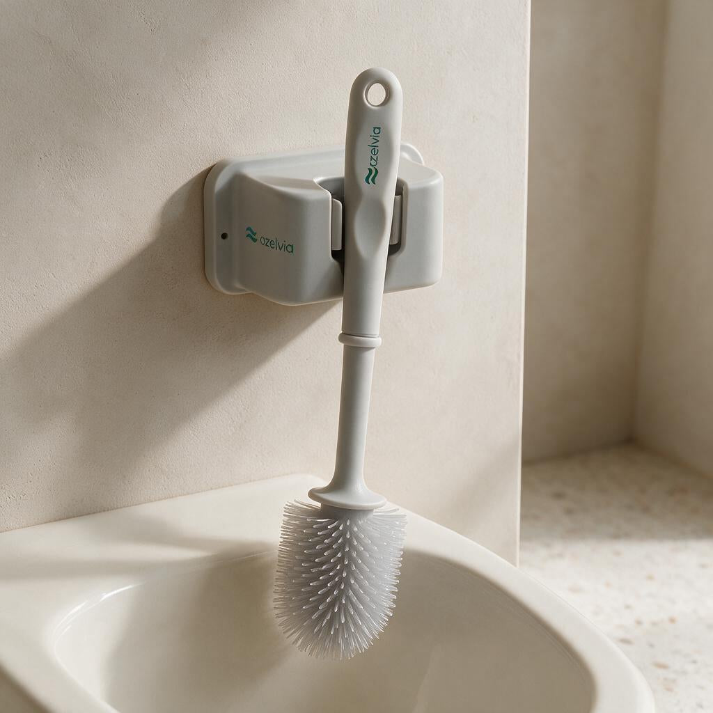 OZELVIA Silicone Toilet Brush Set