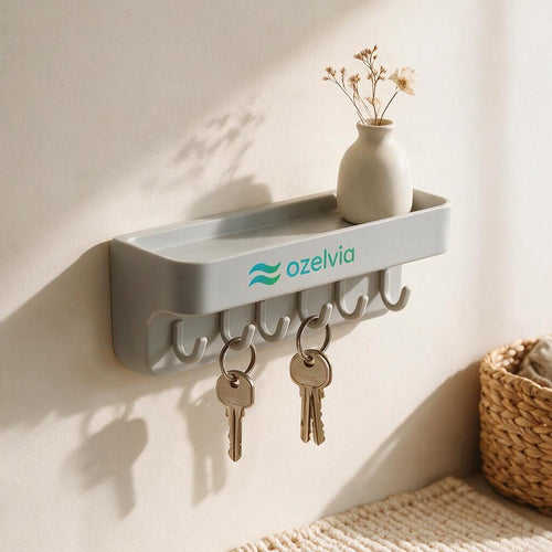 OZELVIA Magnetic Key Holder Shelf