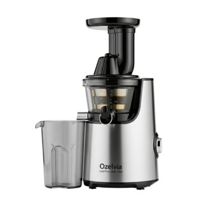 Ozelvia Cold Press Slow Juicer | Stainless Steel Masticating Juice Extractor